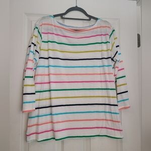 Womens Crown & Ivy Multi Colored Strip Shirt